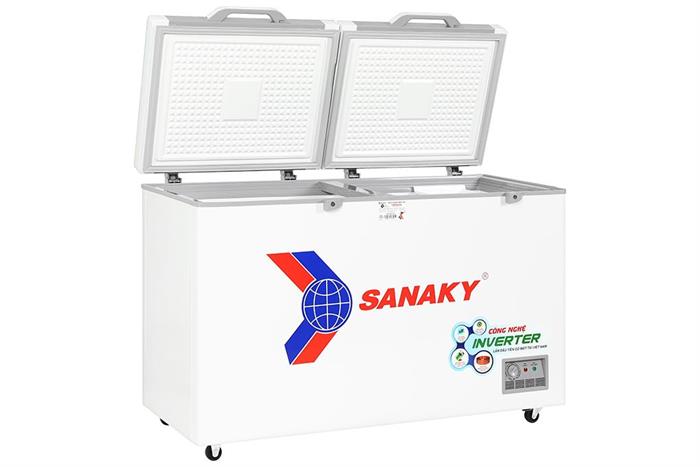 Tủ đông Sanaky hai ngăn đông mát dùng để bảo quản thực phẩm