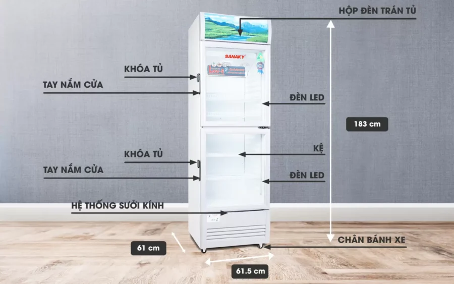 tủ mát sanaky vh-358wl 350 lít
