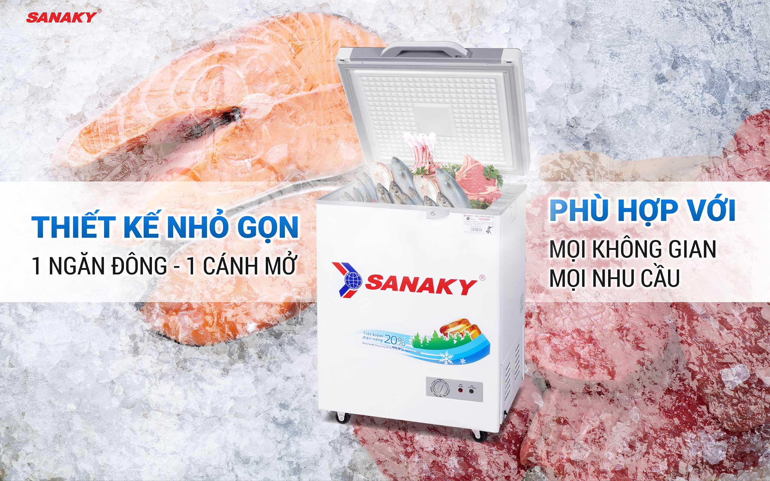 1599HYK HYKDmo ta 02 - Ưu điểm của tủ đông Sanaky VH-1599HYK 1599HYK HYKDmo ta 02 - 1599HYK HYKDmo ta 02