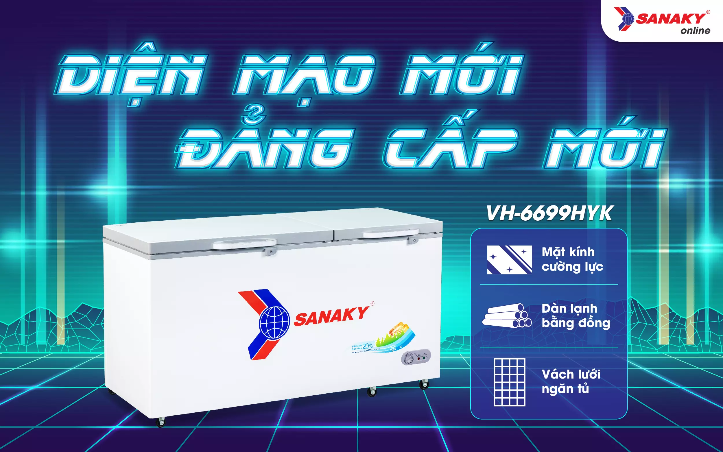 hyk 6699hyk 2 - Tủ Đông Sanaky VH-6699HYK 530 lít hyk 6699hyk 2 - hyk 6699hyk 2