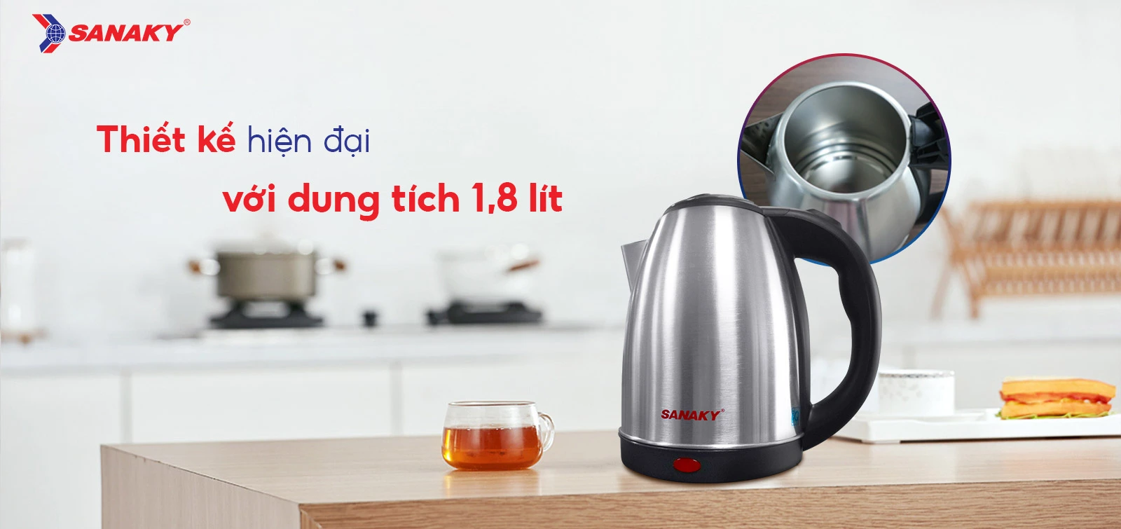 SNK 18NS 01 - Ấm siêu tốc Sanaky SNK-18NS SNK 18NS 01 - SNK 18NS 01