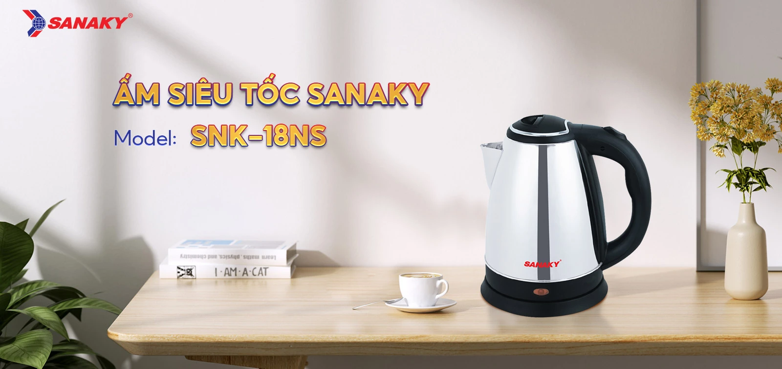 SNK 18NS - Ấm siêu tốc Sanaky SNK-18NS SNK 18NS - SNK 18NS